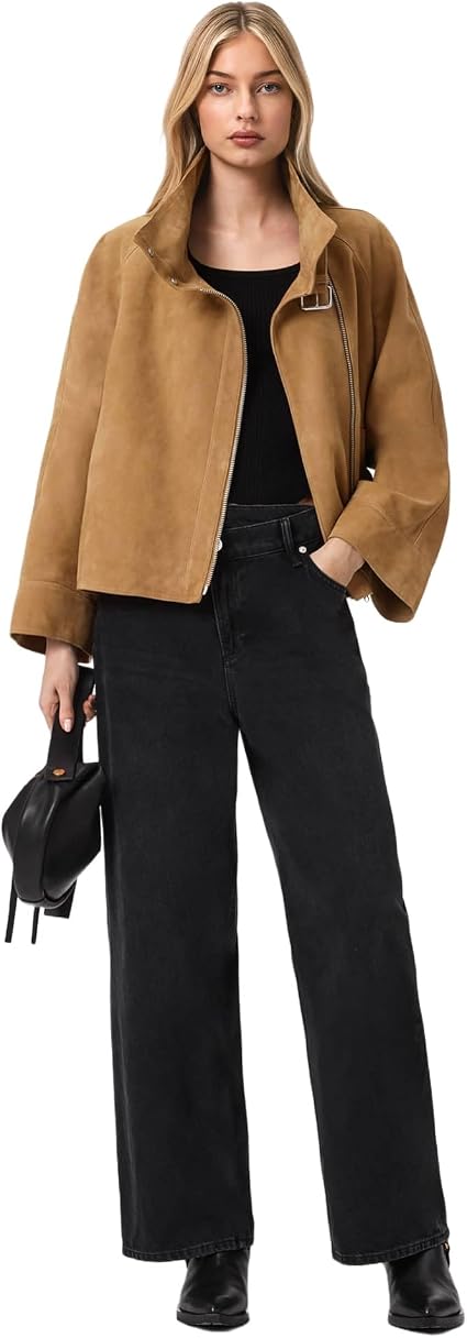 AllSaints Women's Rhodes Suede Jacket