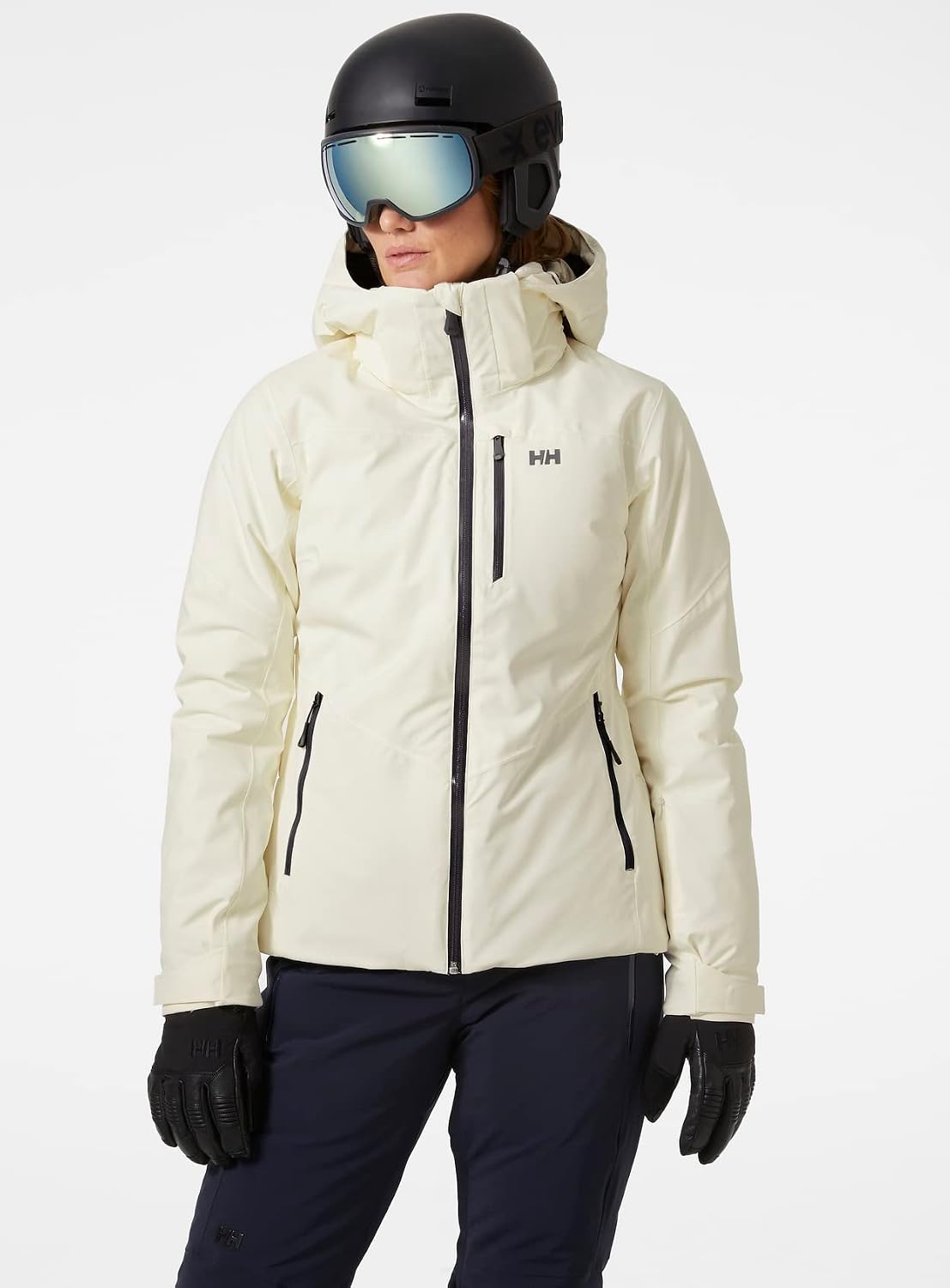 Helly Hansen Women's Alphelia Ski Jacket | 4-Way Stretch Fabric With Synthetic Insulation, Detachable Hood, Powder Skirt, And Underarm Ventilation Zippers